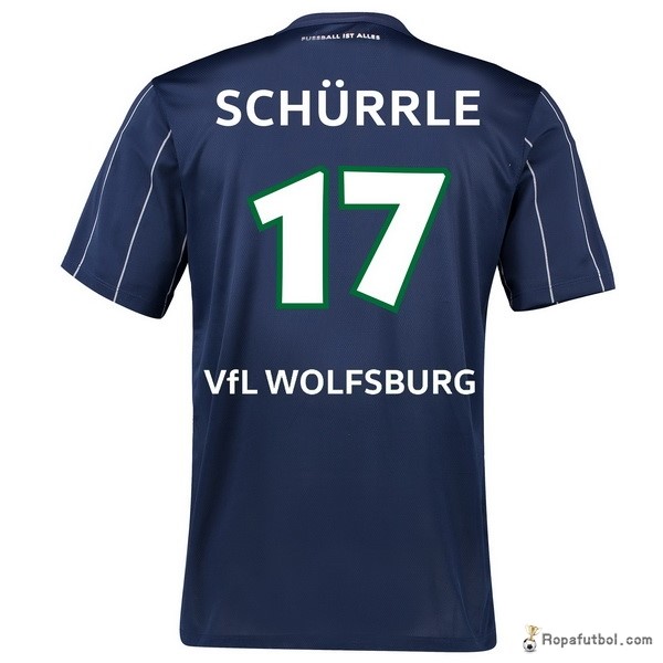 Camiseta VfL Wolfsburgo Replica Tercera Ropa Schurrle 2016/17 Azul